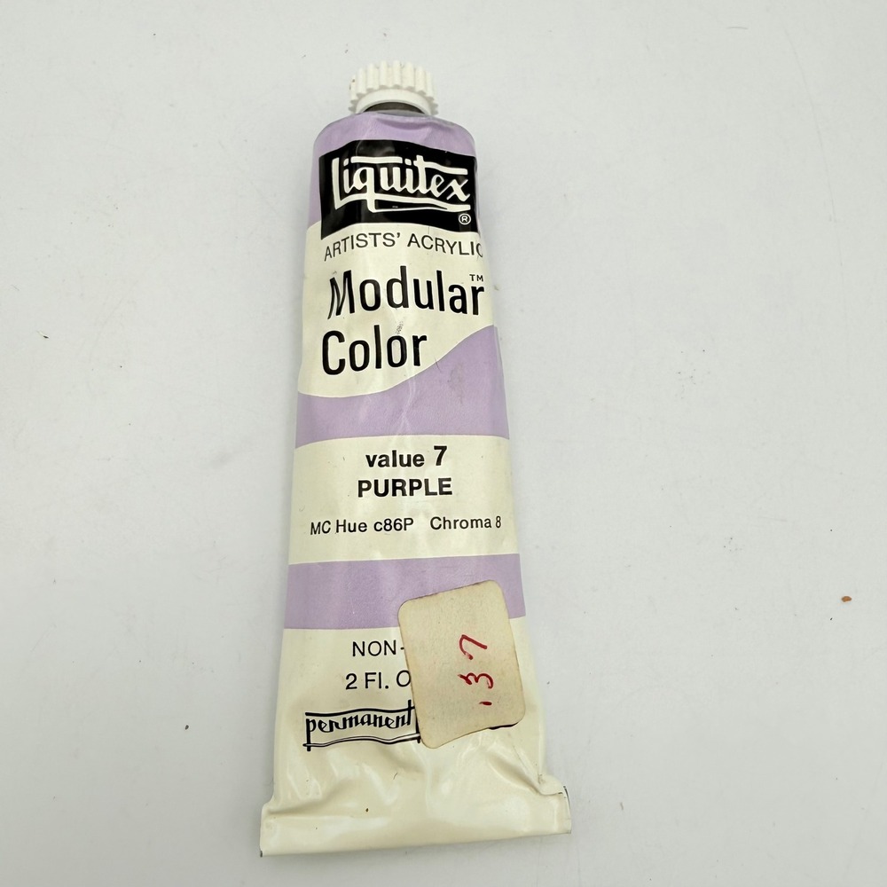 Liquitex Artists Acrylic Modular Color Value 7 Purple 2oz Tube MC Hue c86P USA